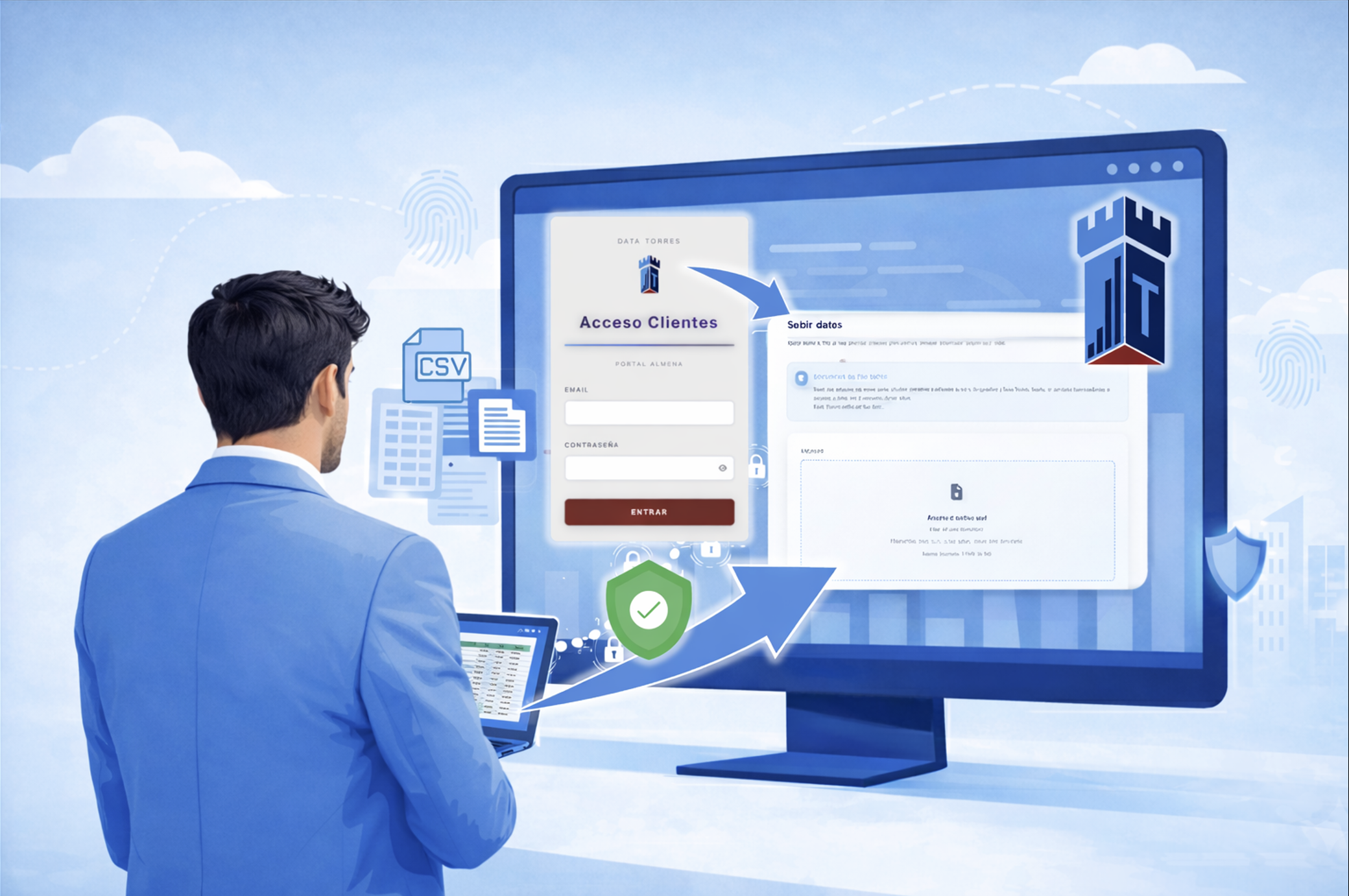 Paso 2: Sube tus datos de forma segura